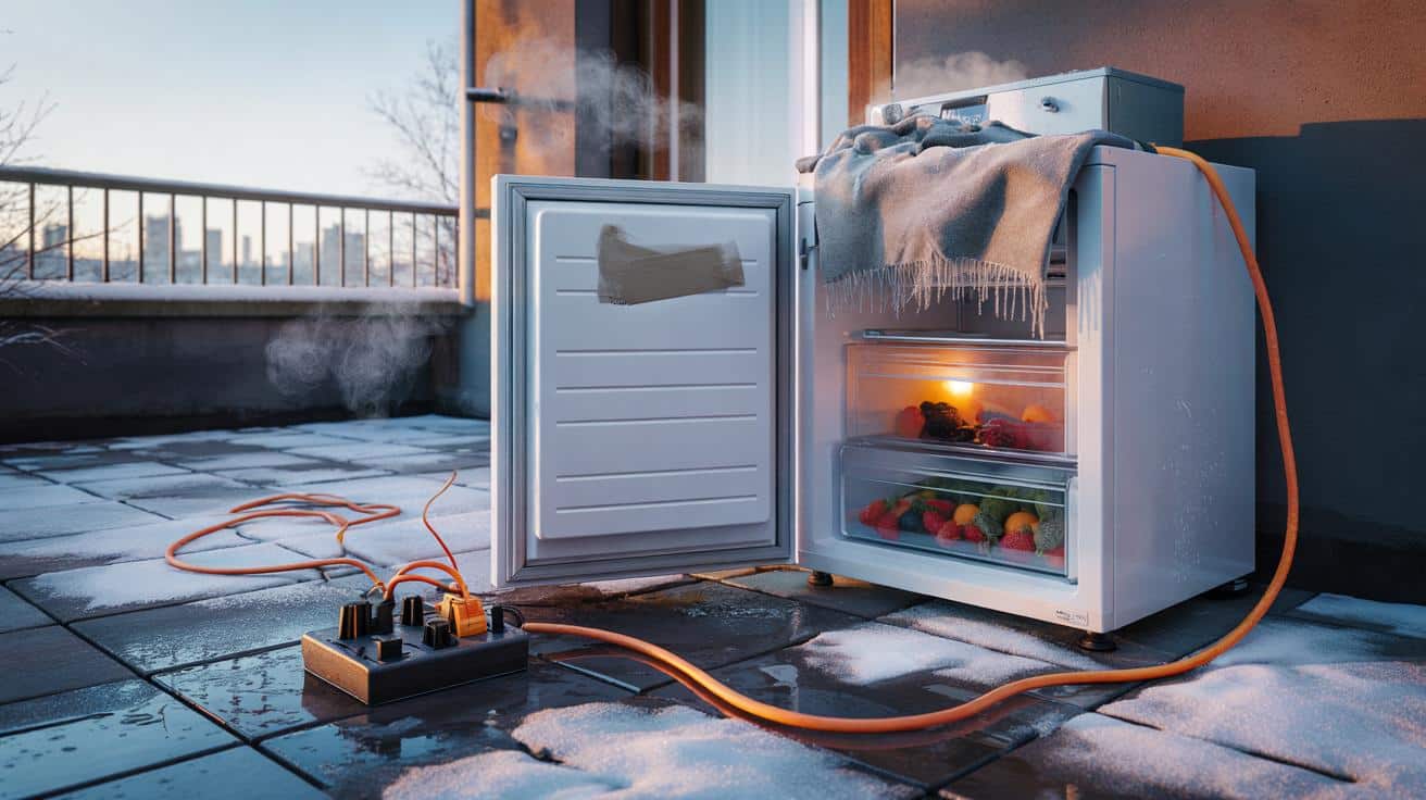 Kühlschrank auf dem Balkon: Der Fehler, der ihn im Winter zerstören kann