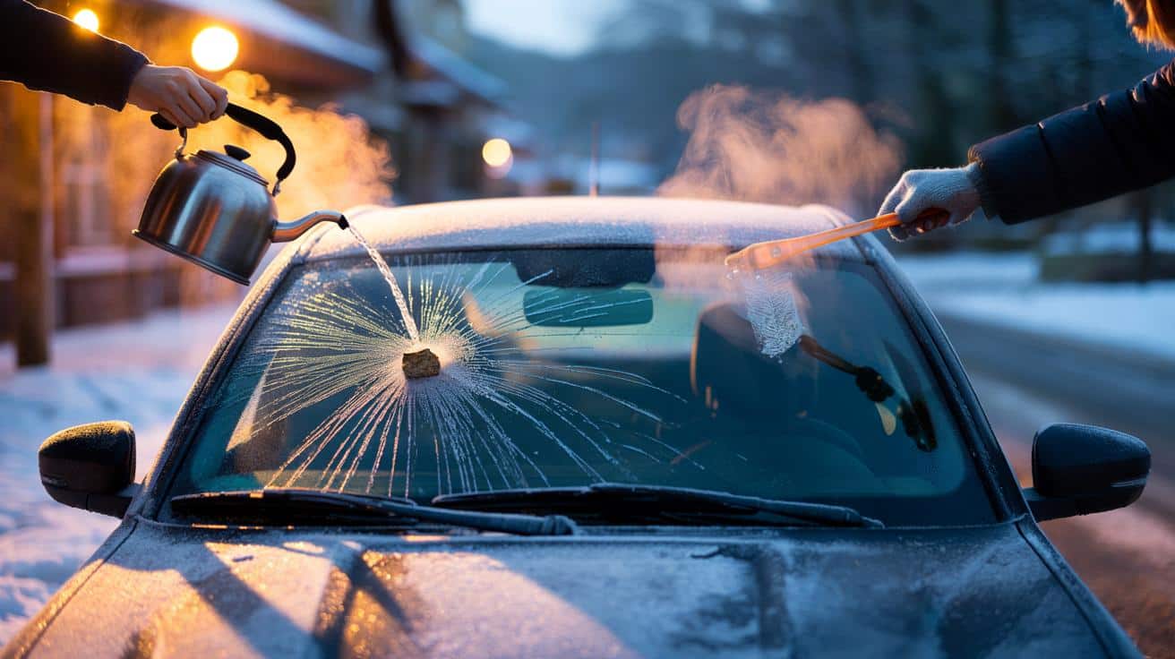 Windschutzscheibe im Winter: Der Enteis-Trick, der sie zum Platzen bringen kann